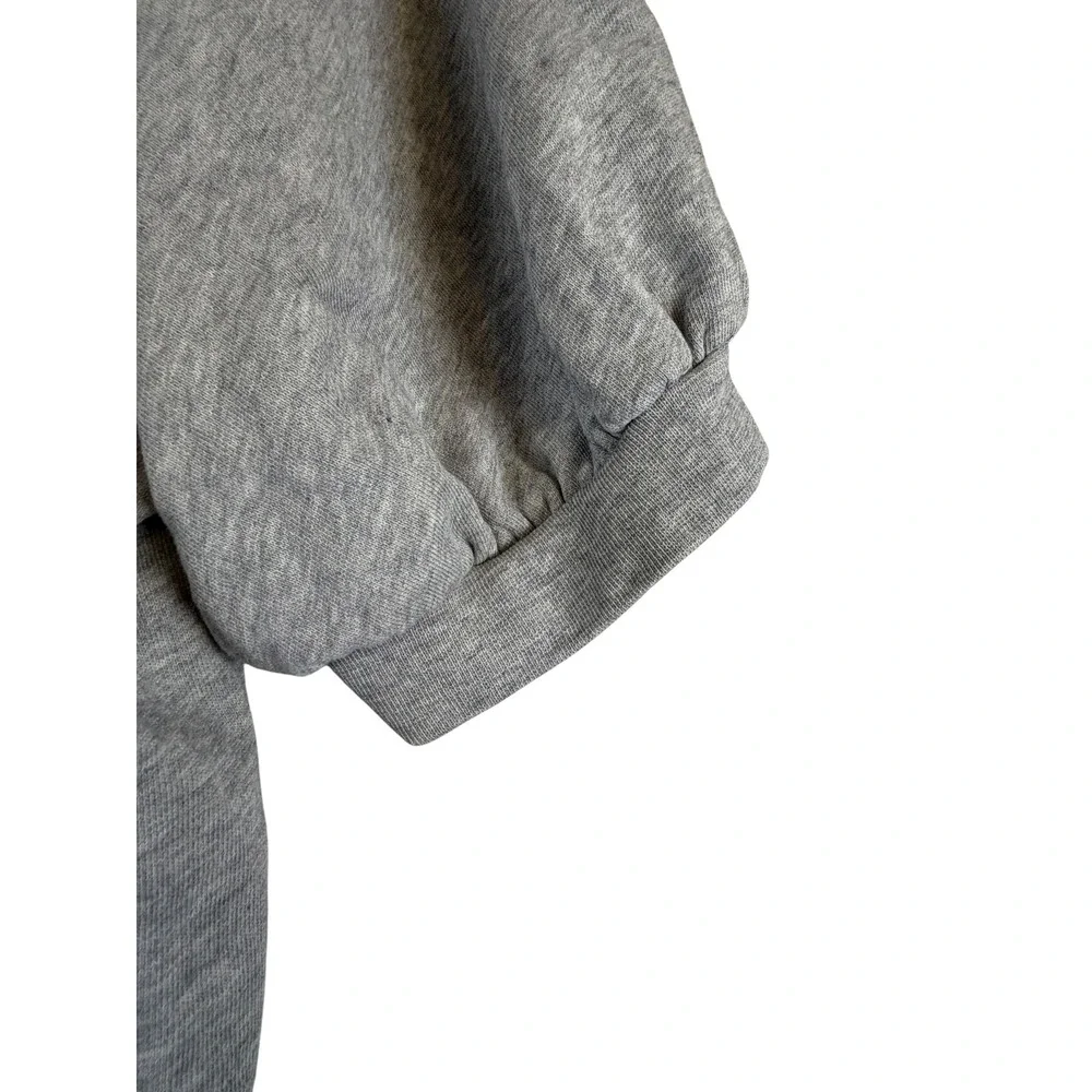 Kate Spade New York Grey Butterfly Embroidered Puff Sleeve Sweatshirt XL